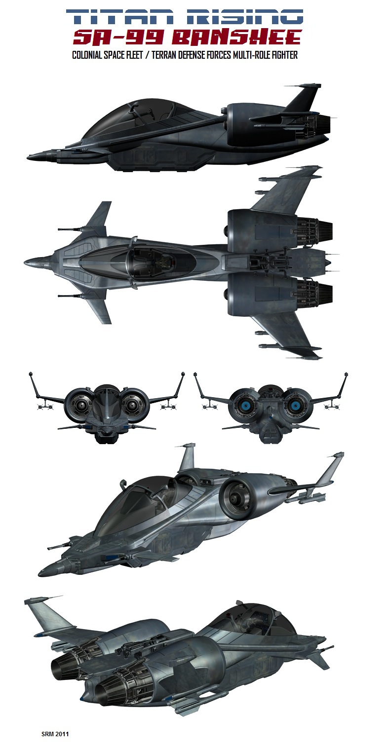 SPACECRAFT: CSF SA-99 BANSHEE CLASS SPACE FIGHTER. | Star Frontiers